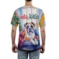 thumbnail image 5 of Watercolor Hello Winter Boxer Chill Christmas Welcome All Over Print 3D Shirt Unisex Merch Boxers Dog Lover Gifts Idea - 00016, 5 of 6