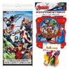 Avengers Themed Party Decorations - Includes Party Banner,Tablecloth and Ten 12" Balloons.
