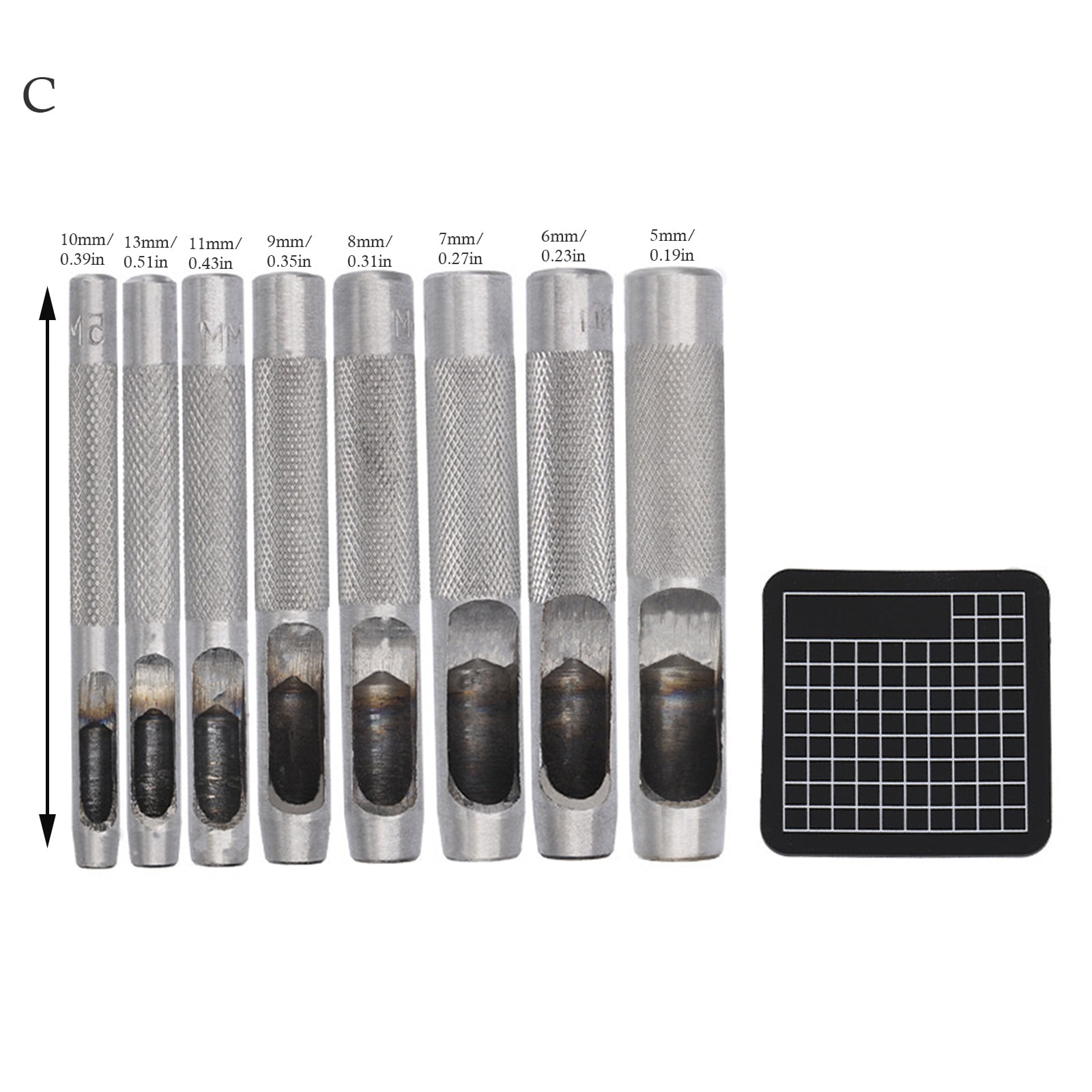 Professional Multi-Purpose Round Hole Puncher for Leatherworking, Belt Repair & Shoe Crafting