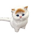 thumbnail image 2 of Animal Simulation Cat Vocal Toy - Children Gift Plush Stuffed Doll Home Ornament, 2 of 4