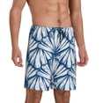 thumbnail image 2 of Wukai Blue Shells Men’s Short Pajama Pants With Pockets Soft Sleep Pj Shorts for Men-XX-Large, 2 of 6