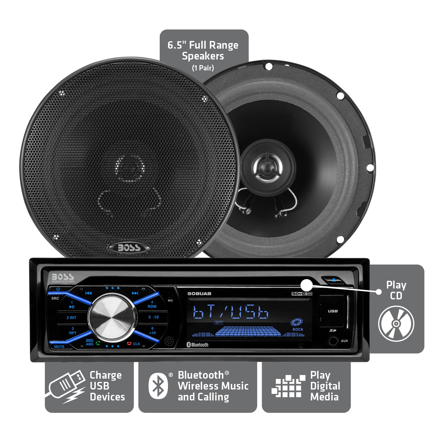 BOSS Audio Systems 656BCK Car Stereo 