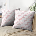 thumbnail image 3 of LALILO Throw Pillow Covers Pink Watercolor Line Zigzag Art Cushion Cover 18" x 18", 1148 Pack, 3 of 6