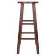 thumbnail image 4 of FurniFact Walnut Solid Wood Counter Height Bar Stools Set of 2, Bar Stools, Kitchen Island, 4 of 6