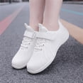 thumbnail image 5 of YOURDIARY YOURDIARY Girls Cheerleading Shoes, Breathable Mesh White Youth Cheer Sneakers with Hook and Loop Strap for Competition, Training, Dance & Walking, 5 of 9