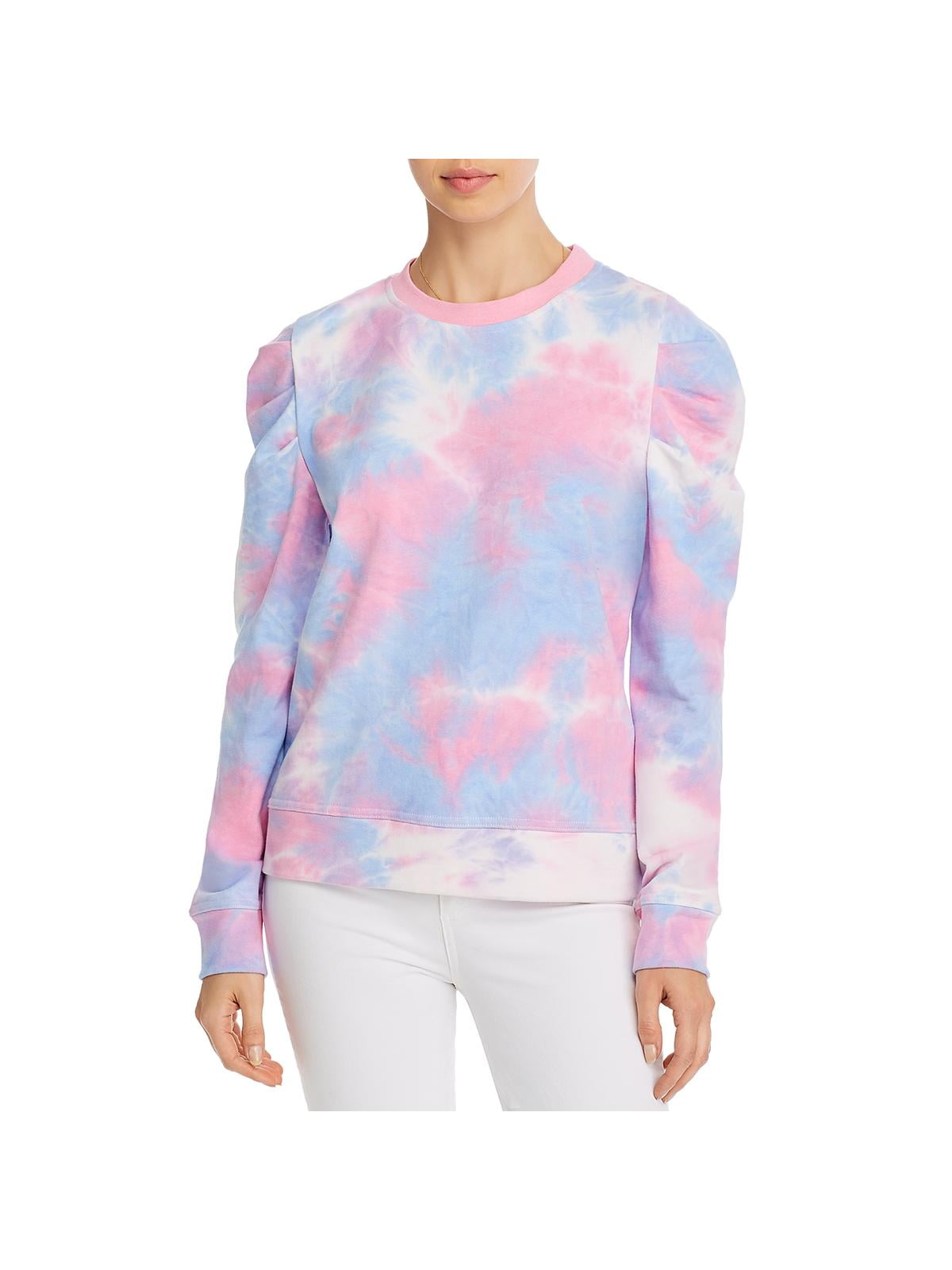 tie dye crew neck sweatshirt women's
