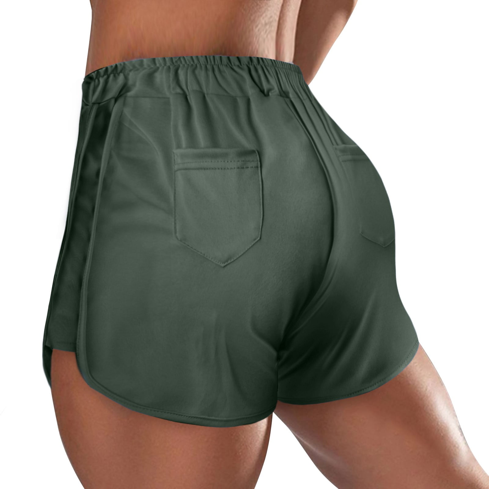 CAICJ98 Shorts for Women Works Women's Plus Size Core Active Dri-Works Bike Short XL,Green