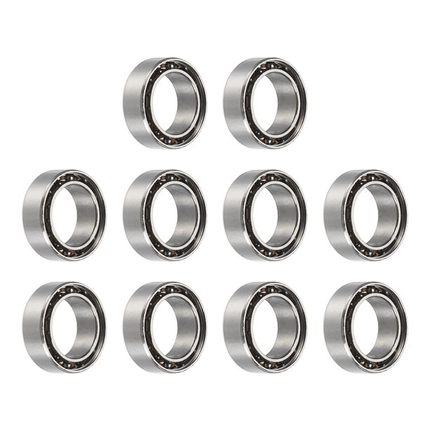 Uxcell Paquete de 10 Rodamientos Giratorios para los Dedos, 6.35x9.52x3.17mm Rodamientos de Giro para Juguetes Antiestrés, Patinetas, Yo-Yo, Accesorios de Arte de Uñas