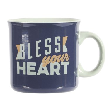 Wanda June Home Bless Your Heart Blue 20-ounce Stoneware Mug by Miranda Lambert