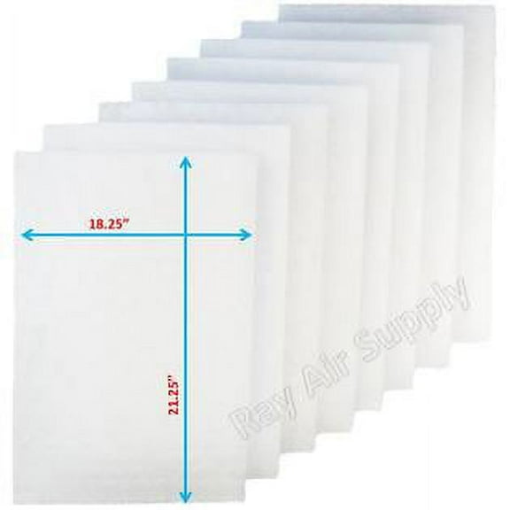 RAYAIR SUPPLY 20x24 Replacement Filter Pads Compatible with Clean Comfort AE10 Air Cleaner 20x24 Refills (4 Pack) WHITE