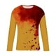 thumbnail image 3 of Blusas y camisas de manga larga y cuello redondo para hombre, camisetas casuales con estampado de moda y cuello redondo, blusas de licra de manga corta para hombre., 3 of 4