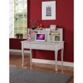 thumbnail image 2 of Beauty Desk with Hutch - 52" Wide Vanity Table with Storage, 3 Drawers, White Finish, 2 of 3