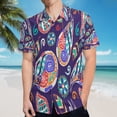 thumbnail image 5 of High Quality Hawaiian Shirts for Men Short Sleeve Aloha Beach Shirt Floral Summer Casual Button Down Shirts Blouses AC6D5T, 5 of 7