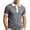 Dark Gray, variant on Breeze Polo Shirts for Men Color Block Henley Short Sleeve T Shirts Causal Athletic Golf Tees, 3XL