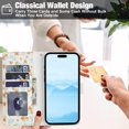 thumbnail image 6 of Decase for iPhone 14 Pro Max Wallet Case with Card Holder,Fashion PU Leather Phone Case,Flip Flower Pattern Cover,Shockproof TPU Inner Shell,C, 6 of 8