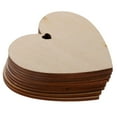 thumbnail image 6 of 100 Pieces Wood Cutout Shape Unfinished Heart Slice With Hole For Craft 20mm 25pcs 80mm, 6 of 6