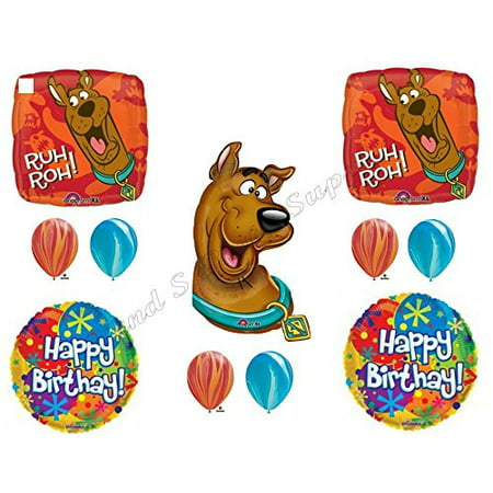 Ruh Roh SCOOBY DOO Happy Birthday Party Balloons Decoration Supplies ...