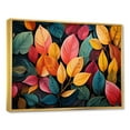 thumbnail image 2 of Designart "Wilderness Collage Of Abstract Leaves" Leaves Floater Framed Wall Art Prints, 2 of 5