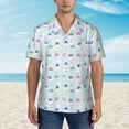 thumbnail image 5 of Picia Rabbit In The Rain Gentle Cotton Regular Fit Short Sleeve Casual Hawaiian Shirt for Men-Medium, 5 of 8
