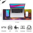 thumbnail image 5 of Premium Quality Large Gaming Mouse Pad - Non-Slip Rubber Base, Dazzling Galaxy Design, Stitched Edges. Perfect for Keyboards & Desk Setup - 31.5x11.8in., 5 of 7