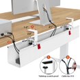 thumbnail image 3 of Bandeja de gestión de cables Univivi, no Drill, 36 cm, para mesa, 3 of 7