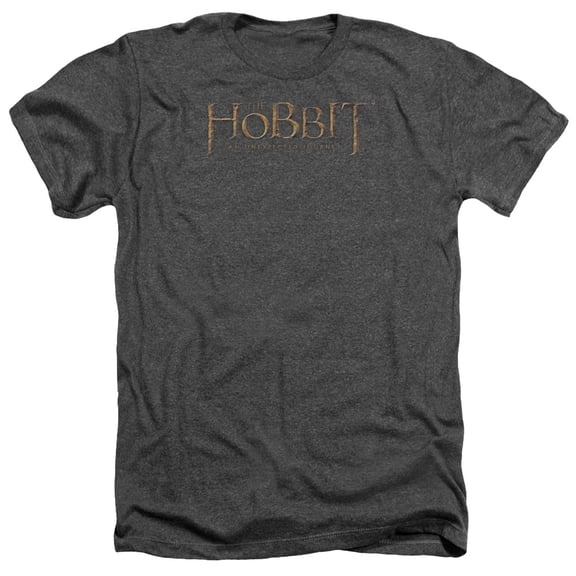The Hobbit - Distressed Logo - Heather Short Sleeve Shirt - Small