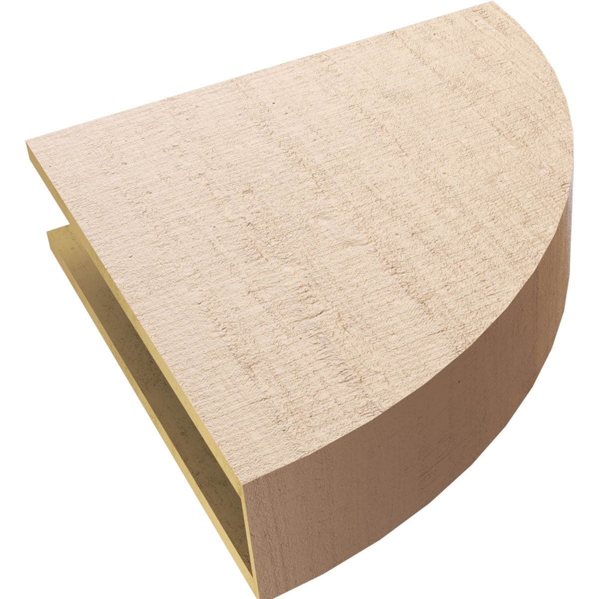 6"W x 24"D x 24"H Thin Durham Rough Cedar Woodgrain TimberThane Corbel, Primed Tan