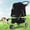 Black, variant on NiamVelo 3 Wheels Pet Stroller Dog Cat Stroller Travel Folding Carrier with Cup Holder & Storage Basket, Black