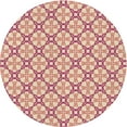 thumbnail image 1 of Ahgly Company Machine Washable Indoor Round Transitional Red Area Rugs, 5' Round, 1 of 7