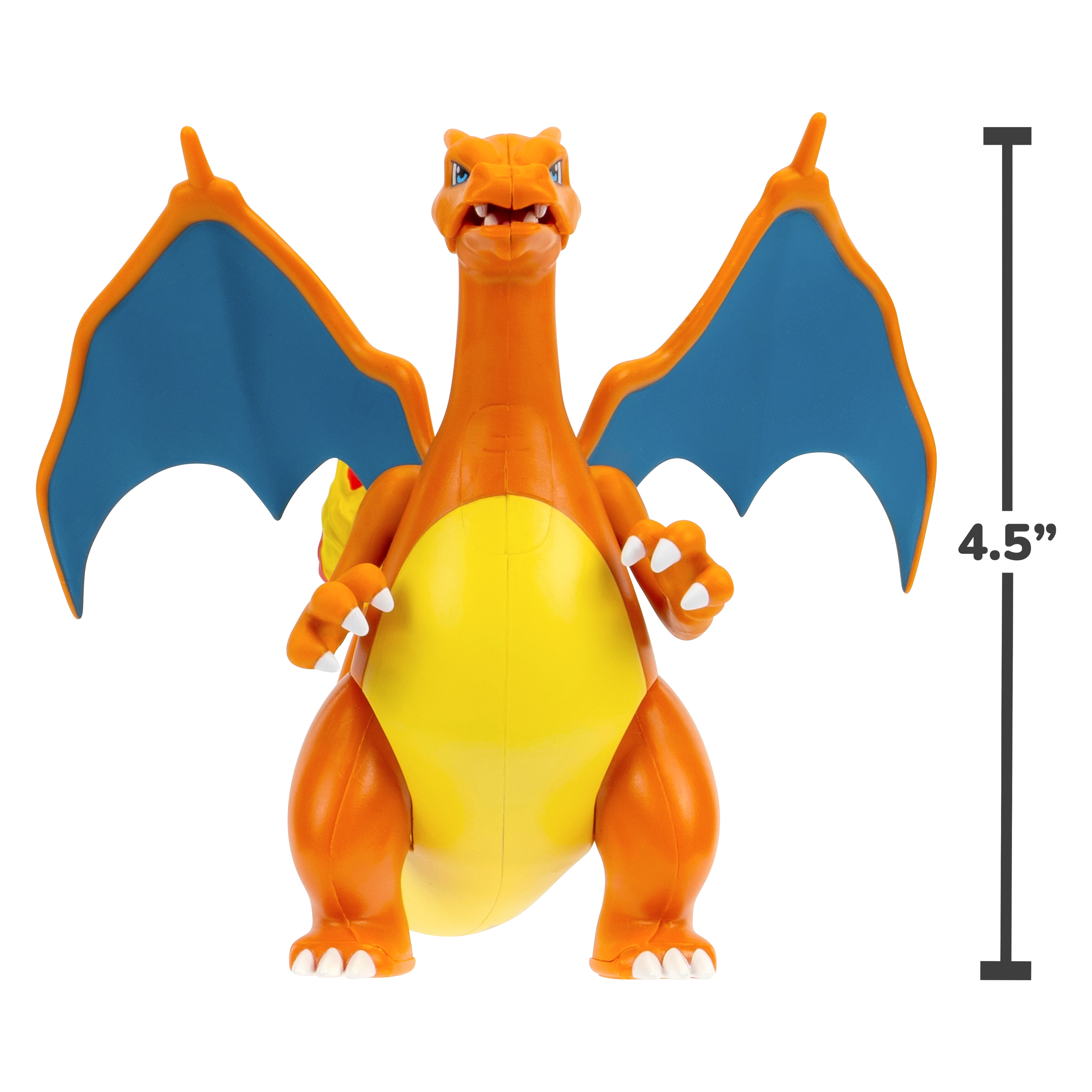 Pokemon Charizard Battle Feature Figure - 4.5 inch Charizard Battle Figure with Fire Missile Launcher