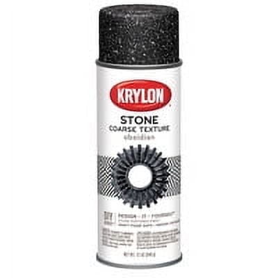 Krylon Make it Stone Spray Paint, 12 oz Aerosol Can, Obsidian