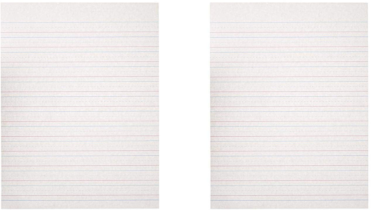 School Specialty Handwriting Paper 12 Rule, 14 Dotted, 14 Skip 8 x 10