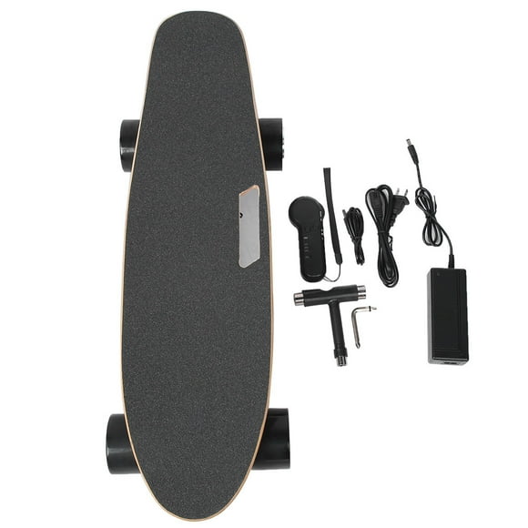 XingJian LLC Electric Skateboard Longboard Scooter with Remote Controller - 4 Wheel Outdoor Ride, US Plug 110-240V