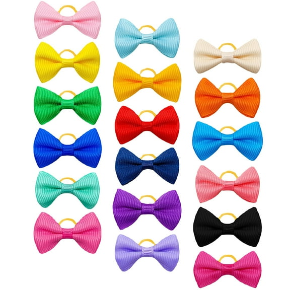 50 Pcs Pet Head Flower Hair Clip Bows for Dogs Ties Topknot Puppy Clips Girl Accessories Barrettes