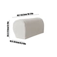 thumbnail image 3 of Sofa Armrest Covers, Staron 2026 Elastic Plaid Protective Armrest Covers, Premium Polyester Non-Slip Sofa Arm Guards Machine Washable 2-Piece Set, White, 3 of 6