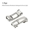 thumbnail image 3 of Uxcell 27 x 11 x 8mm Zinc Alloy Magnetic No Tie Lock Shoelace Buckle Silver Tone 1 Pair, 3 of 5