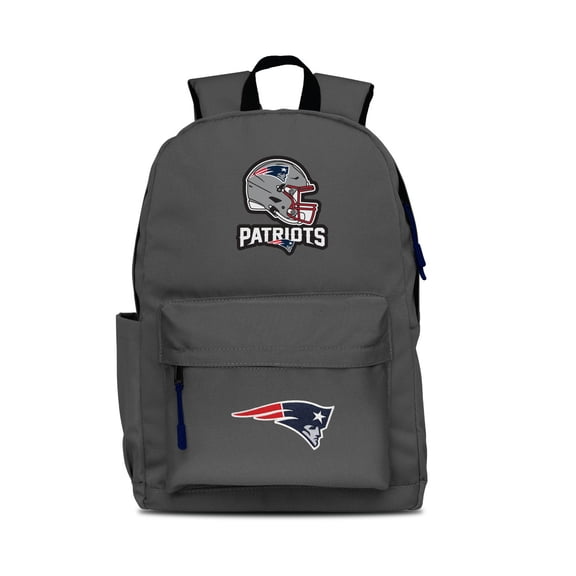 MOJO Gray New England Patriots Two Logo Campus Backpack