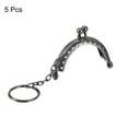 thumbnail image 3 of Uxcell Metal Purse Frames, 2" 5Pack Kiss Lock Clasp Frame for Coin Bag Sewing DIY, Dark Grey, 3 of 6