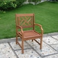 thumbnail image 4 of VIFAH Malibu Outdoor 5-Piece Wood Patio Dining Set, 4 of 7