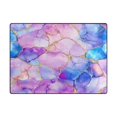 thumbnail image 5 of Yayeee Area Rugs for Living Room 6.7'x4.8' Non Slip Washable Bedroom Floor Carpet, Pastel Pink Marble Pattern, 5 of 5