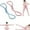 B+P 25p#002, variant on Resistance Bands, Figure 8 Exercise Bands for Women Men, Figure 8 Resistance Band, Keep Resistance Band Figure 8, Exercise Bands for Strength Training, Yoga, Pilates, Elastic Pull Bands (3PC 25p)