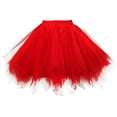 thumbnail image 5 of Horivan Girls' Performance Skirt Solid Color Mesh Pleated Tutu for Dance Recital Party Wear Elegant Kids Formal Attire with Comfortable Breathable Fabric, 5 of 6