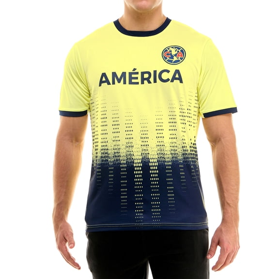 Icon Sports Club America Offically Licensed Jersey - Adult Soccer Game Day Jersey Inspired Shirt | Frequency, Yellow, Medium