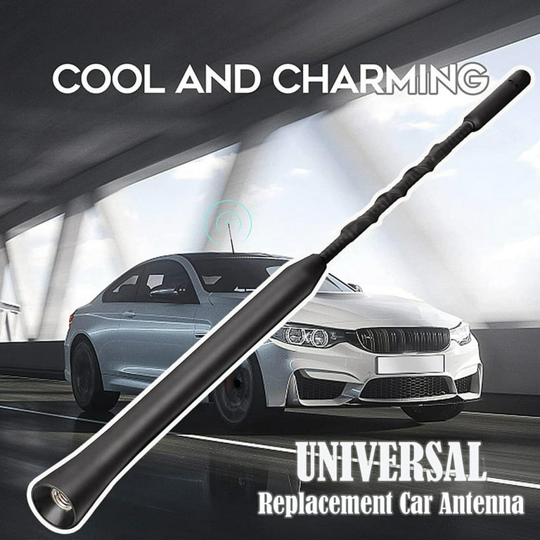Lomubue Car Antenna Universal Perfect Fitment Waterproof Auto FM/AM/DAB  Antenna Replacement with 3 Screws for Truck 