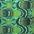 thumbnail image 1 of Ahgly Company Indoor Square Abstract Turquoise Blue Modern Area Rugs, 6' Square, 1 of 4