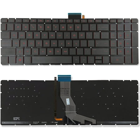 New US Red Font Backlit English Laptop Keyboard Replacement for HP Star Wars Special Edition 15-AN044NR 15-AN050CA 15-AN050NR 15-AN051DX 15-AN058CA 15-AN067NR 15-AN098NR 15-AN097NR Light Backlight