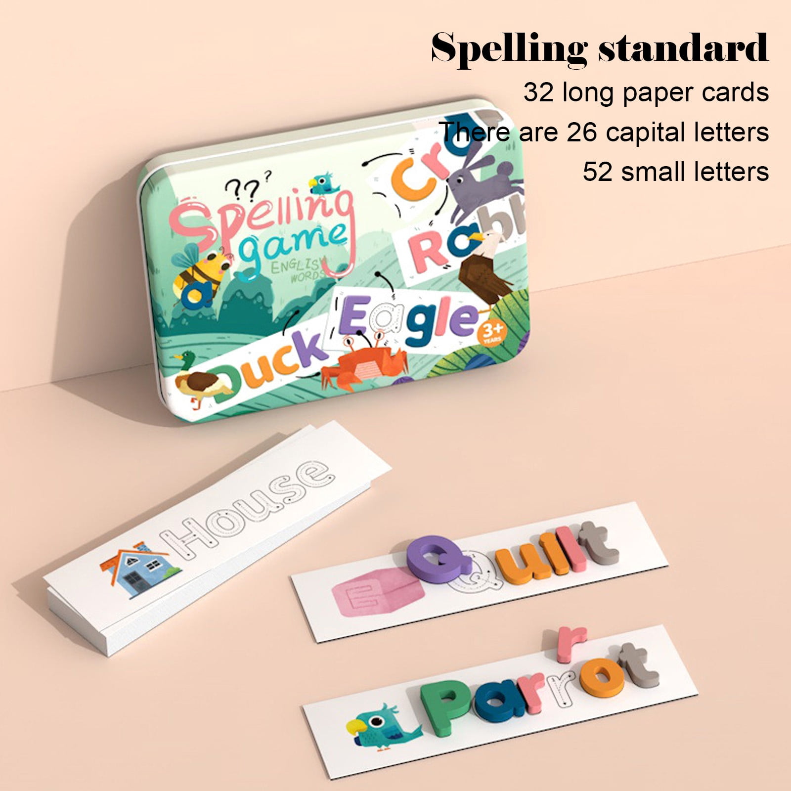 Buy Fjofpr Toys,Wooden Pallet Spelling Game For Children Early