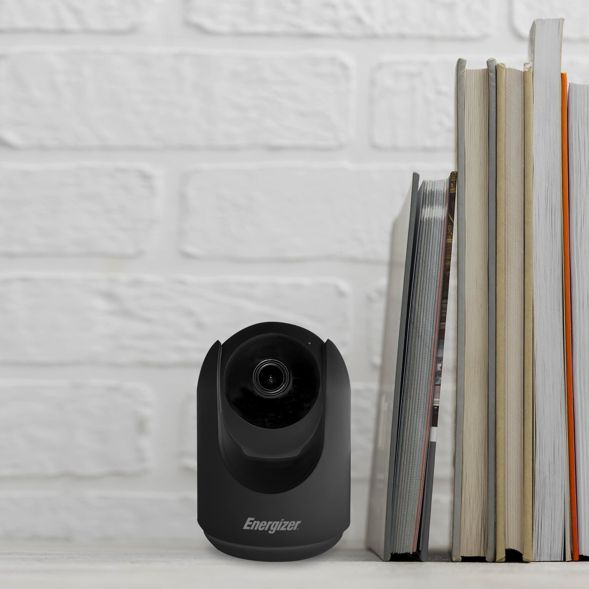 Energizer 1080p Indoor Camera, Smart Wi-Fi Security Camera with Pan, Tilt, & Motion Tracking, Black