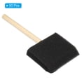 thumbnail image 3 of Unique Bargains 3' Paint Sponges for Painting, 50 Pack Rectangle Painting Sponge Foam Brush Wooden Handle, Black, 3 of 7