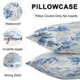thumbnail image 4 of Blue Coral Coastal Outdoor Pillow Covers 20x12 Inch Lumbar Pillow Covers Set of 2 Waterproof Decorative Throw Pillow Cases Summer Watercolor Ocean Cushion Covers for Patio Furniture Garden Couch Sofa, 4 of 8